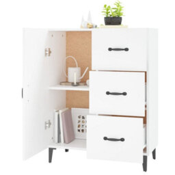 Berkfield Sideboard White 69.5X34X90 Cm Engineered Wood - thumbnail 4