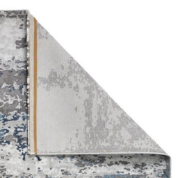 Grey Navy Abstract Modern Easy To Clean Rug For Diningroom Bedroom And Living Room -200Cm X 290Cm - thumbnail 7