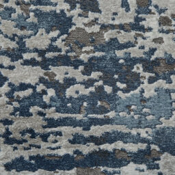 Grey Navy Abstract Modern Easy To Clean Rug For Diningroom Bedroom And Living Room -200Cm X 290Cm - thumbnail 2