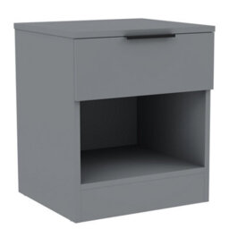 Lassic Vida Designs Trega Grey 1-Drawer Bedside Chest With Smooth Glide Drawer, (H)4100 X (W)3900 X (D)2800 mm - thumbnail 9