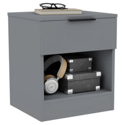 Lassic Vida Designs Trega Grey 1-Drawer Bedside Chest With Smooth Glide Drawer, (H)4100 X (W)3900 X (D)2800 mm - thumbnail 8