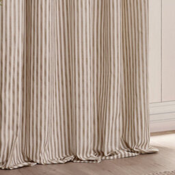 Yard Hebden Striped Cotton Blackout Eyelet Curtains, Natural, (W) 168 X (D) 137Cm - thumbnail 5