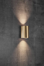 Nordlux Canto Maxi 2 Outdoor Patio Terrace Garden Wall Light In Brass (Height) 17Cm - thumbnail 1