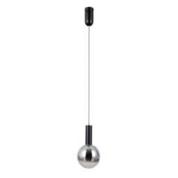 Luminosa Lighting Luminosa Strela Slim Pendant Ceiling Light Matt Black 3000K Warm White - thumbnail 1