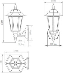 Luminosa Lighting Luminosa Led Wall Lantern With Photocell Sensor - White 230V Ip54 8W - thumbnail 2
