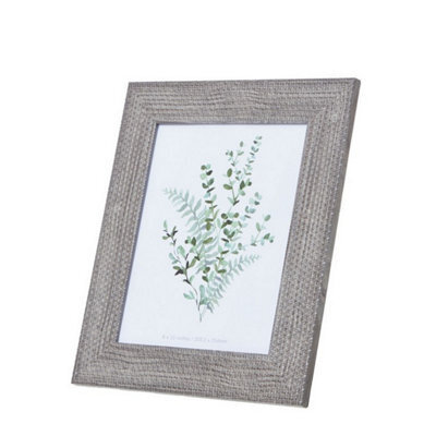 Hill Interiors Woven Photo Frame 8 X 10 - Wood - L1 X W29 X H34 Cm - Grey - image 1