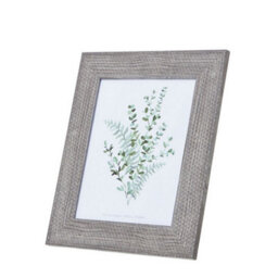 Hill Interiors Woven Photo Frame 8 X 10 - Wood - L1 X W29 X H34 Cm - Grey - thumbnail 1