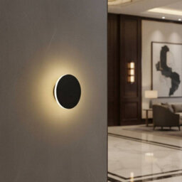 Ultra Beam Lighting Ultrabeam Round Black Indoor Led Wall Light 4 Watt Led 400 Lumen Width 162mm - thumbnail 3