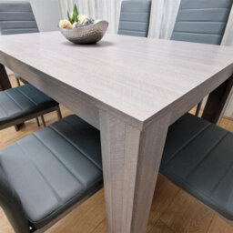 Kosy Koala Modern Grey Rectangle Dining Table Set With 6 Grey Chairs Dining Room Furniture - thumbnail 5