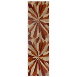 Melrose Salerno Orange Red Splash Patterned Design Large Indoor Area Runner Rug 60/230Cm - thumbnail 5