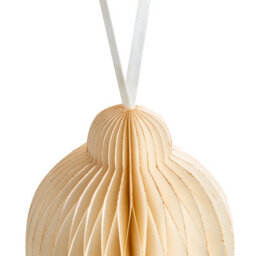 Beliani Set Of 20 Christmas Tree Ornaments Jolstra Paper Beige - thumbnail 8