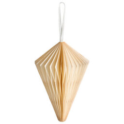 Beliani Set Of 20 Christmas Tree Ornaments Jolstra Paper Beige - thumbnail 7