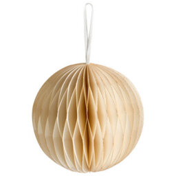Beliani Set Of 20 Christmas Tree Ornaments Jolstra Paper Beige - thumbnail 5