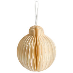 Beliani Set Of 20 Christmas Tree Ornaments Jolstra Paper Beige - thumbnail 6