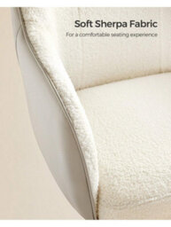 LEDREM Office Chair, Swivel Chair, Desk Chair, Makeup Vanity Chair, Adjustable Height, Armrests, 110 Kg Load - thumbnail 6