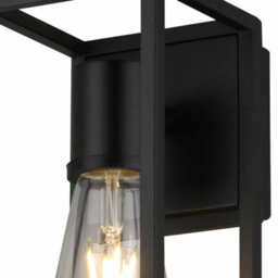 First Choice Lighting Set Of 2 Hale Black Ip44 Outdoor Wall Lights - thumbnail 3