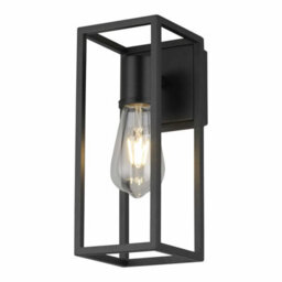 First Choice Lighting Set Of 2 Hale Black Ip44 Outdoor Wall Lights - thumbnail 2