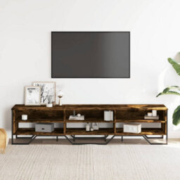 Berkfield Tv Cabinet Smoked Oak 180X34X41 Cm Engineered Wood - thumbnail 3
