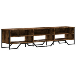 Berkfield Tv Cabinet Smoked Oak 180X34X41 Cm Engineered Wood - thumbnail 2