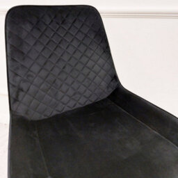 Stratus Interiors Luna Velvet Quilted Dining Chair Black, Green, Grey, Teal, Cream And Navy - Teal - thumbnail 8