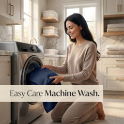 Moonlight Bedding Super King Fitted Sheet 25Cm Deep Pocket - Hotel Quality Soft Easy Care Bed Sheet,(Navy, 180X200 Cm,71X79 Inch) - thumbnail 8