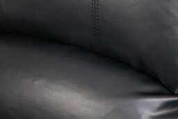 UK Leisure World Black Two Twin Sofa Suites Settee 2 Seater Armchair Faux Leather - thumbnail 4