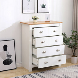 Furniturehmd Elegant 3+2 Drawer Chest Tall Dresser Storage Cabinet Organiser Unit For Bedroom,living Room, Hallway,office - thumbnail 3