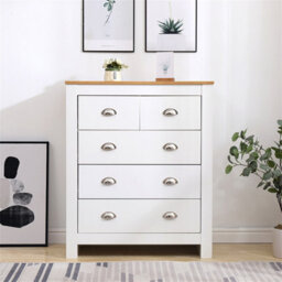 Furniturehmd Elegant 3+2 Drawer Chest Tall Dresser Storage Cabinet Organiser Unit For Bedroom,living Room, Hallway,office - thumbnail 1