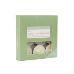 Wax Lyrical Green Tea & Bergamot Small Tea Lights, Pack Of 9 - thumbnail 2