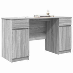 Berkfield Modern Desk Grey Sonoma 140X49X76 Cm Engineered Wood - thumbnail 3
