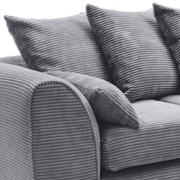 Abakus Direct Jumbo Cord 4 Seater Sofa With Deep Filled Cushions - thumbnail 4