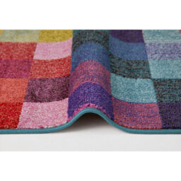 Multi Modern Geometric Easy To Clean Rug For Dining Room-80 X 240Cmcm (Runner) - thumbnail 3