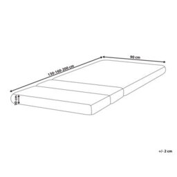 Beliani Foam Mattress For Extendable Bed Clever H2/3 Medium 90 X 130/160/200 Cm - thumbnail 3
