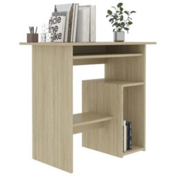 Berkfield Desk Sonoma Oak 80X45X74 Cm Engineered Wood - thumbnail 3