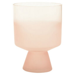 Orsina Small Matte Pink Ombre Glass Vase, Modern Two-Tonal Decorative Vase, Chic Flower Vase For Contemporary Homes - thumbnail 6