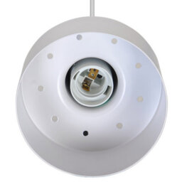 Nordlux Matis Metal Pendant Light Perforated Shade White,mains - thumbnail 7