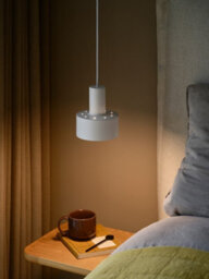 Nordlux Matis Metal Pendant Light Perforated Shade White,mains - thumbnail 8