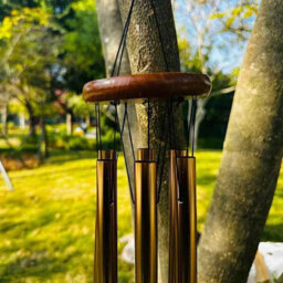 71 Cm Retro Gold Aluminium 6 Tube Wind Chimes For Garden And Home - thumbnail 3