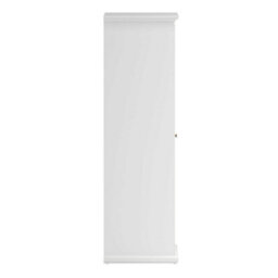 Wyld Haus Osaka Farmhouse Slim White Wooden Wardrobe 2 Doors - thumbnail 5