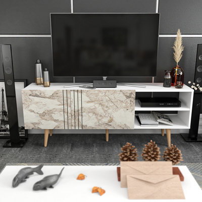 Decorotika Ronas 160Cm Wide Tv Stand Media Console For Tvs Up To 72 Inch - image 1
