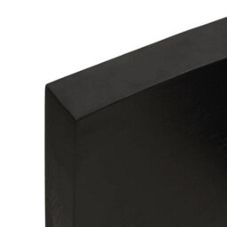 Berkfield Wall Shelf Dark Brown 180X60X(2-6) Cm Treated Solid Wood Oak - thumbnail 9