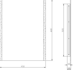 Knightsbridge Mlba6045E Ip44 Battery Operated Led Edge Lit Bathroom Mirror - thumbnail 2