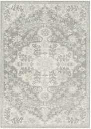 Livabliss Harput-Vintage Blue Orange Yellow Grey Traditional Boho Living Dining Bedroom Rug 160 X 220 Cm Easy Care, Non Shedding