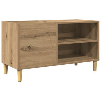 Berkfield Classic Record Cabinet Artisan Oak 84.5X38X48 Cm Engineered Wood