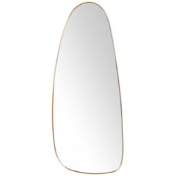 Beliani Wall Mirror Cergy 39 Cm 95 Cm Metal Gold - thumbnail 1