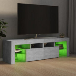Vidaxl Tv Cabinet With Led Lights Concrete Grey 140X36.5X40 Cm - thumbnail 6