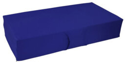 Mattress Guru Double Folding Z Bed, Tri - Folding Futon Mattress, Travel Camping Bed With Protective Travel Cover, Blue - thumbnail 2