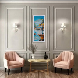 "AK Frames 30X12"" White Poster Frame - Modern Picture Frame For Wall Art, Prints And Photos - Durable And Stylish Display Frame" - thumbnail 4