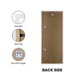 "AK Frames 30X12"" White Poster Frame - Modern Picture Frame For Wall Art, Prints And Photos - Durable And Stylish Display Frame" - thumbnail 2