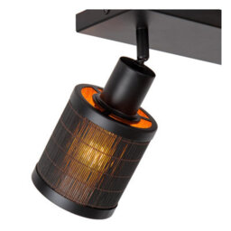 Lucide Tagalog Scandinavian Twin Ceiling Spotlight - 2Xe27 - Black - thumbnail 6